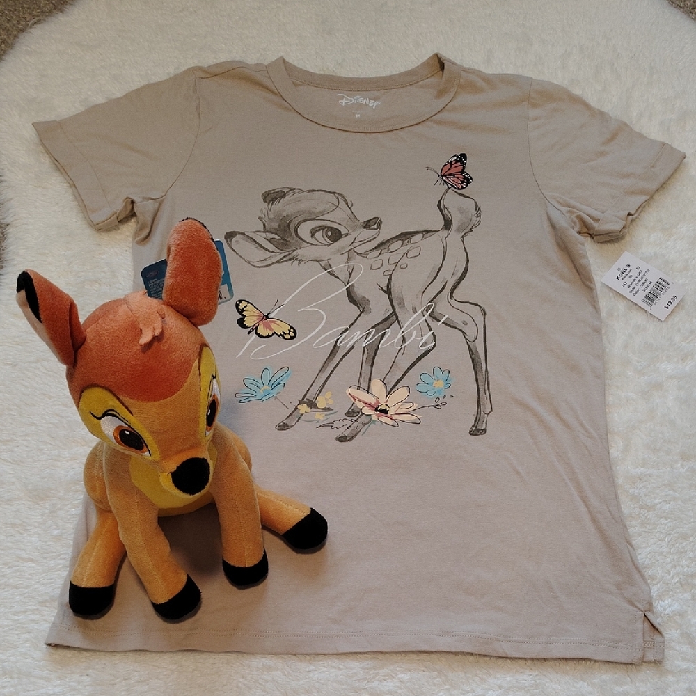 Disney Bambi Beige Short Sleeve Tee